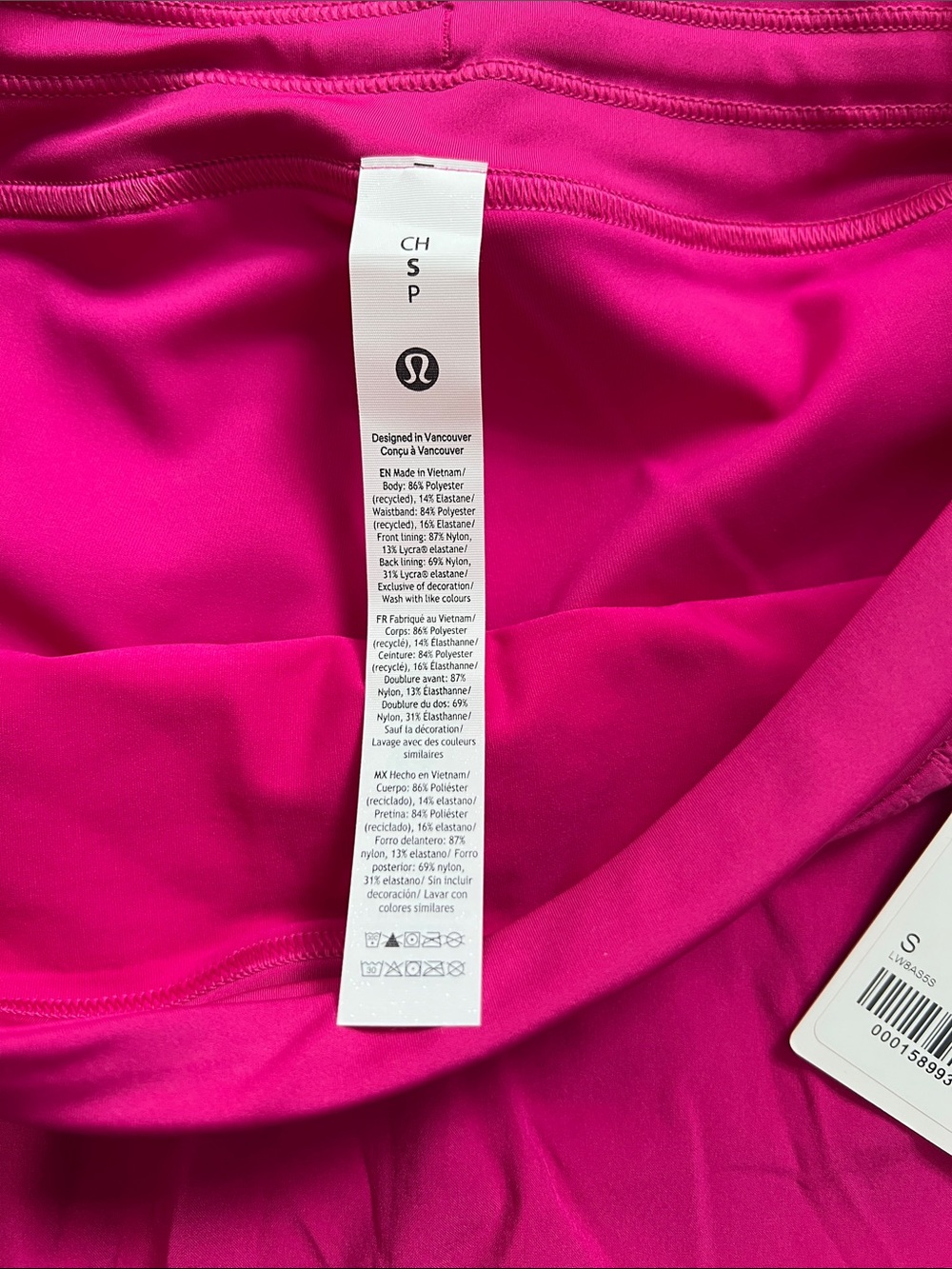 Lululemon Pink Flare A-Line Side Pleat Tennis Skirt Skort Size Small NWT - Picture 4 of 6